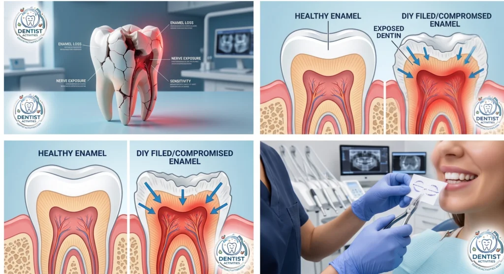 Risks of DIY Tooth Filing: Share Your Expertise on Why It’s a Dangerous Gamble